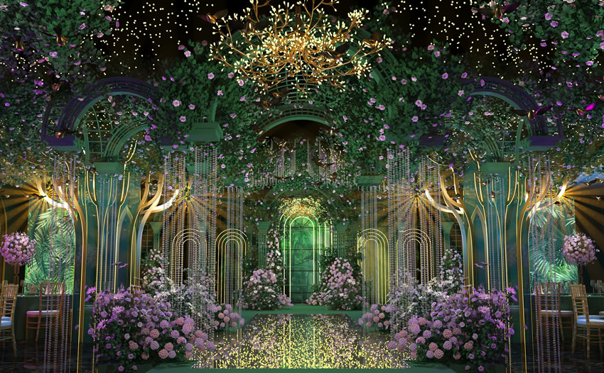 华阴奇妙森林婚礼堂效果展示